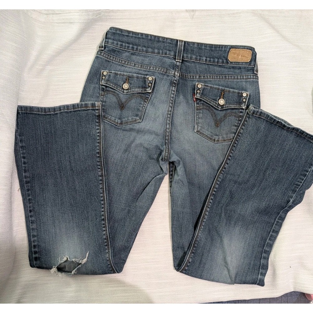 Levis 526 Jeans Womens Slender Bootcut‎ Denim Flap Pocket Size 6S/C